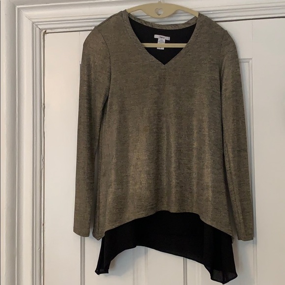 Bar III gold layered blouse - Picture 1 of 2